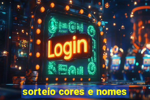 sorteio cores e nomes